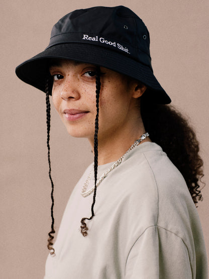 Real Good Shit All-Weather Bucket Hat (Black)