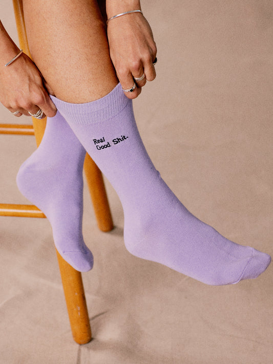 Real Good Shit Socks (Lilac)