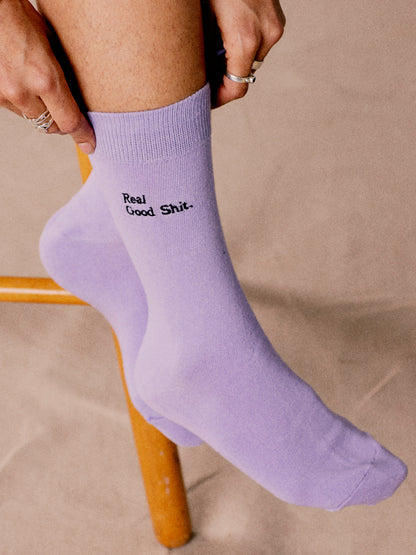 Real Good Shit Socks (Lilac)