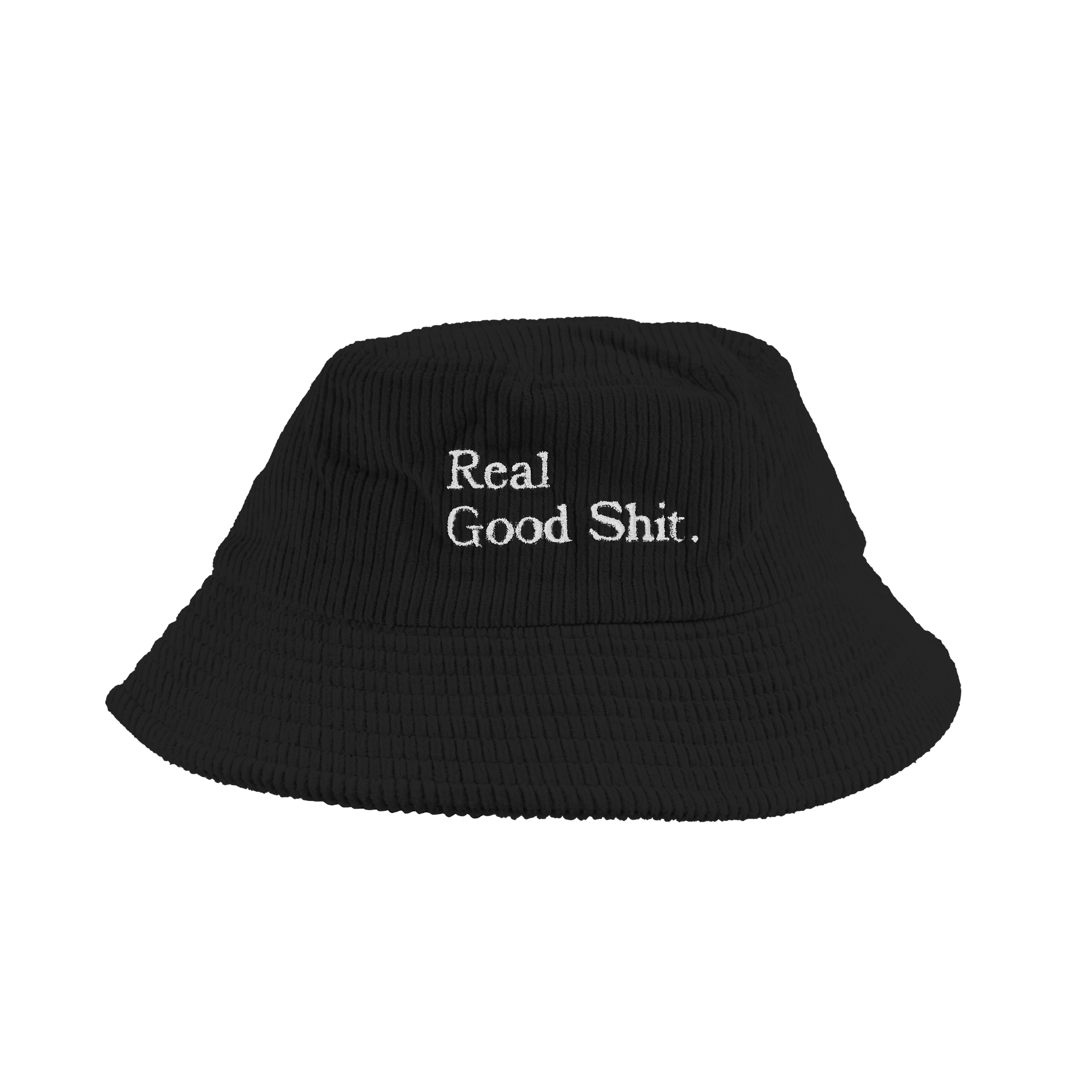 Real Good Shit (Black) Corduroy Bucket Hat
