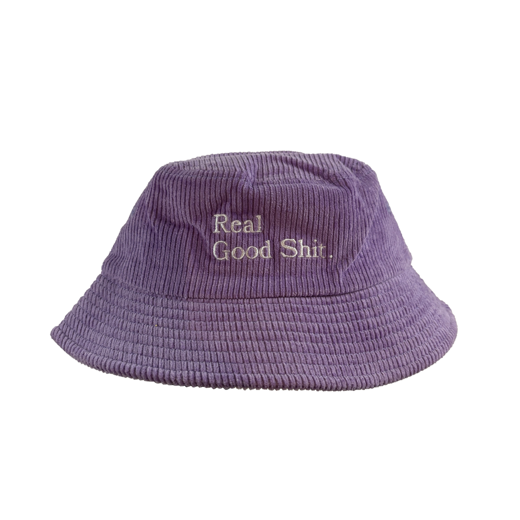 Real Good Shit (Lilac) Corduroy Bucket Hat