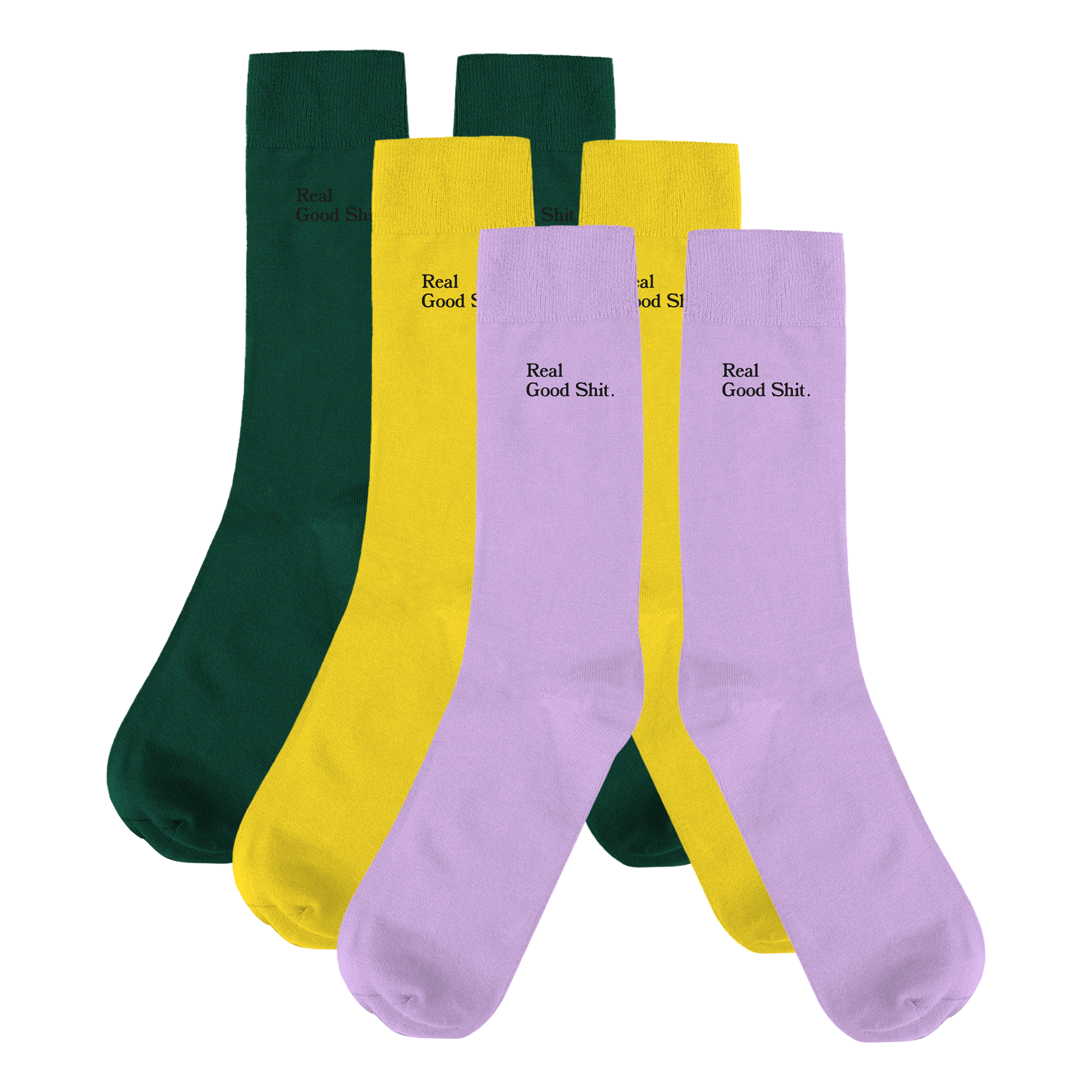 3-Pack Real Good Shit Socks